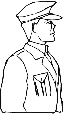 Soldier  Coloring Page